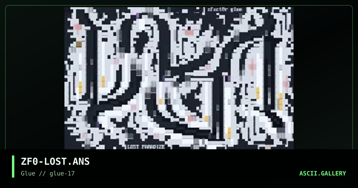 Lost Paradize, by zfact0r, 1999
