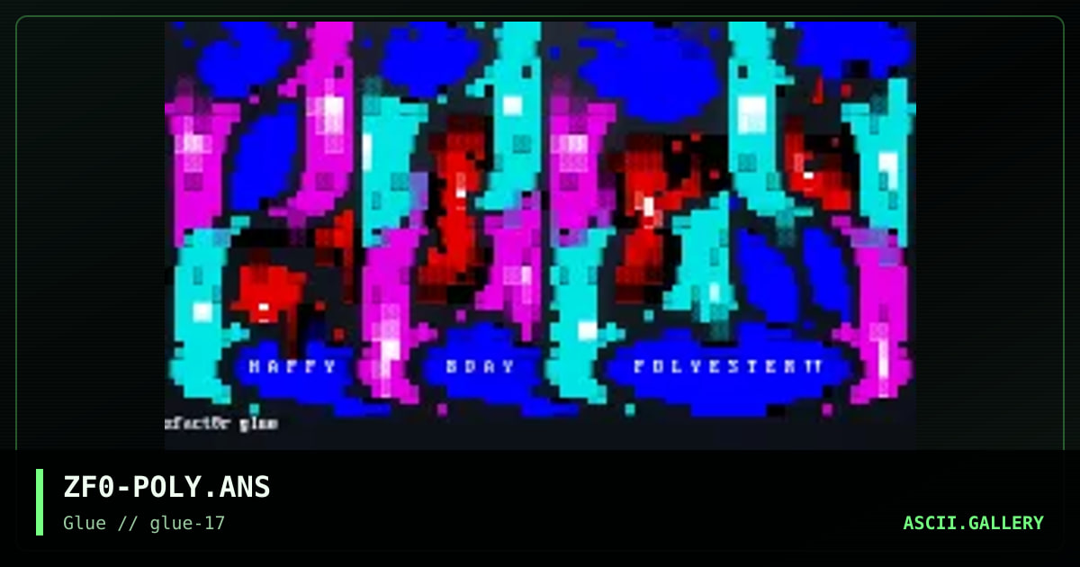 Polyester!!, by zfact0r, 1999