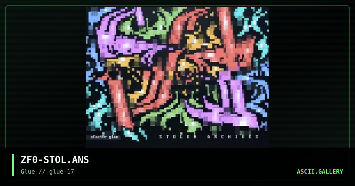 Stolen Archives, by zfact0r, 1999