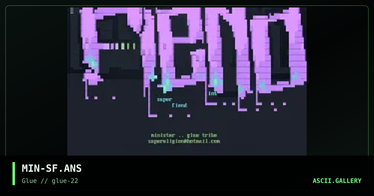 Superfiend, by minister, 1999