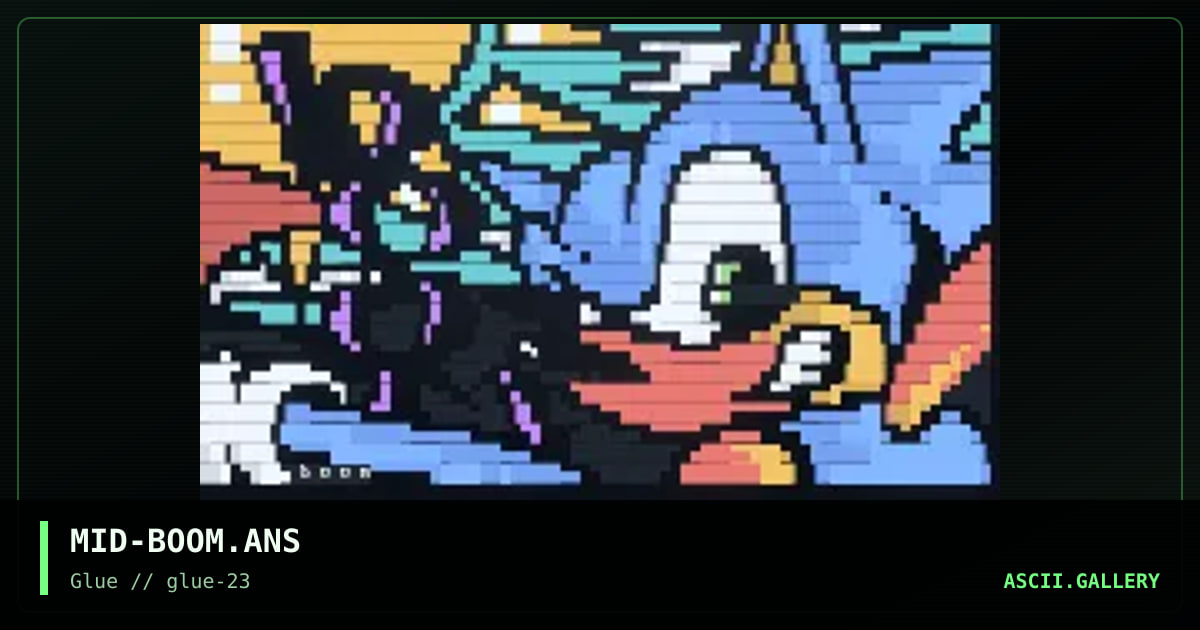 MID-BOOM.ANS, by mydknight, 1999