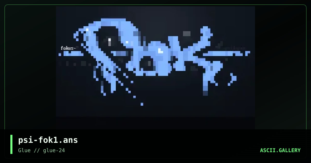 Fokus Fonting, by psidream, 1999