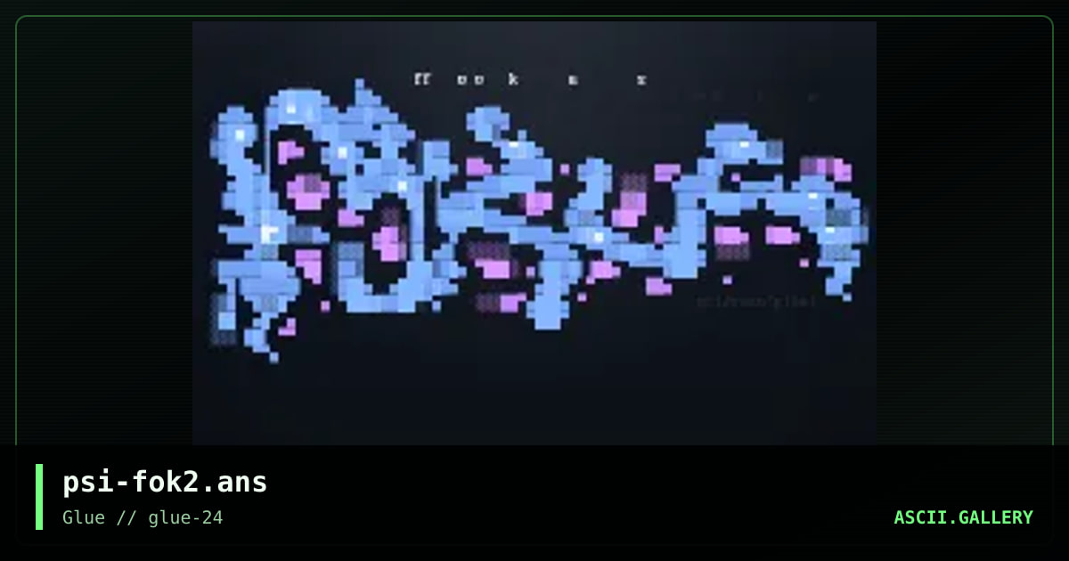 Fokus Fonting, by psidream, 1999