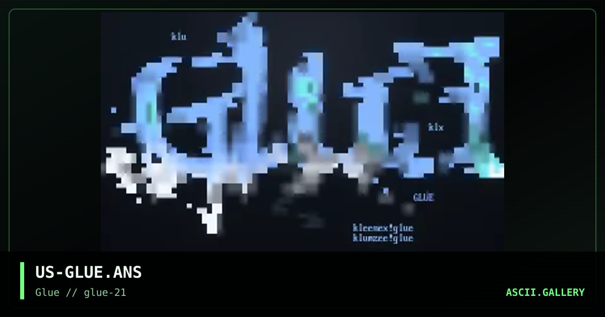 US-GLUE.ANS, by kleenex, klumzee, 1999