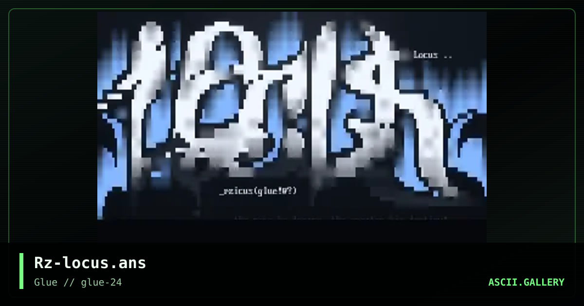 LOCUS, by rzicus, 1999