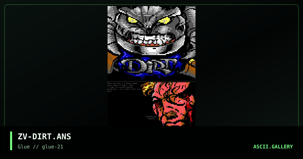 dirt compo, by zerovision, 1999