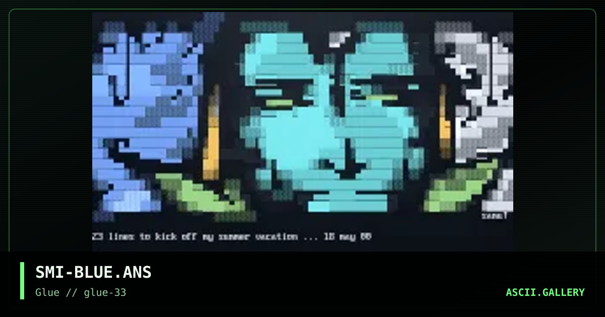 SMI-BLUE.ANS, by samurai, 2000