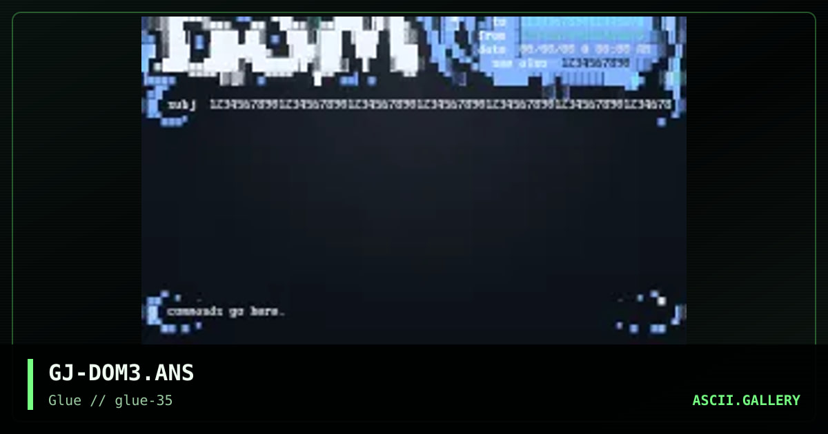 the dominion bbs editor ansi, by grymmjack, 2001