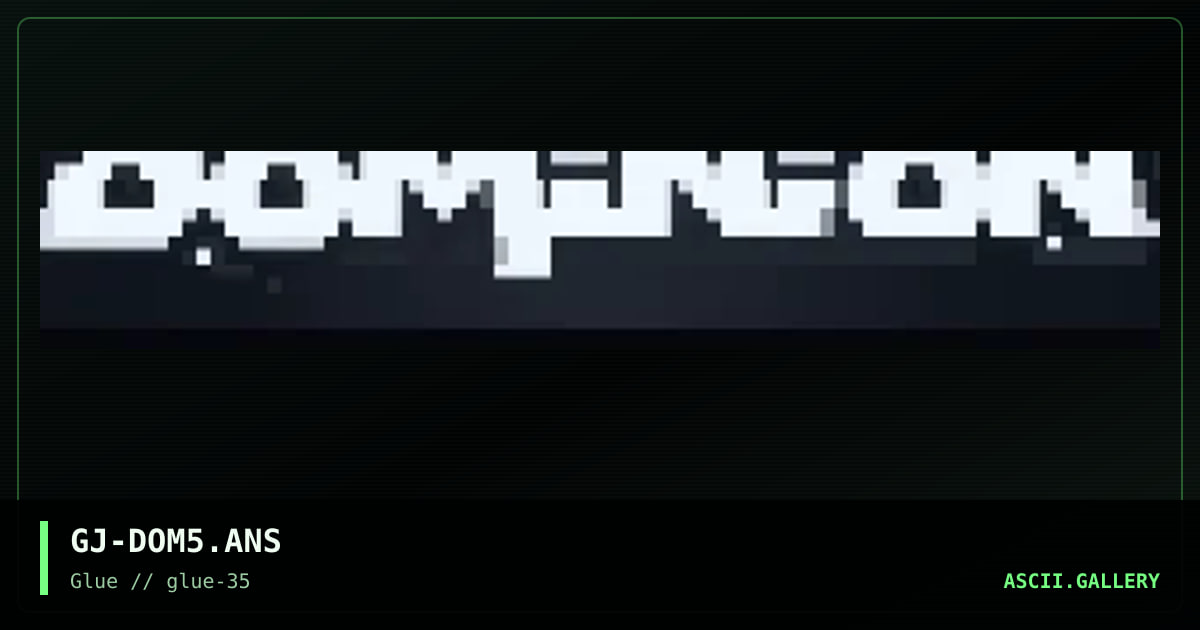the dominion bbs - generic header, by grymmjack, 2001