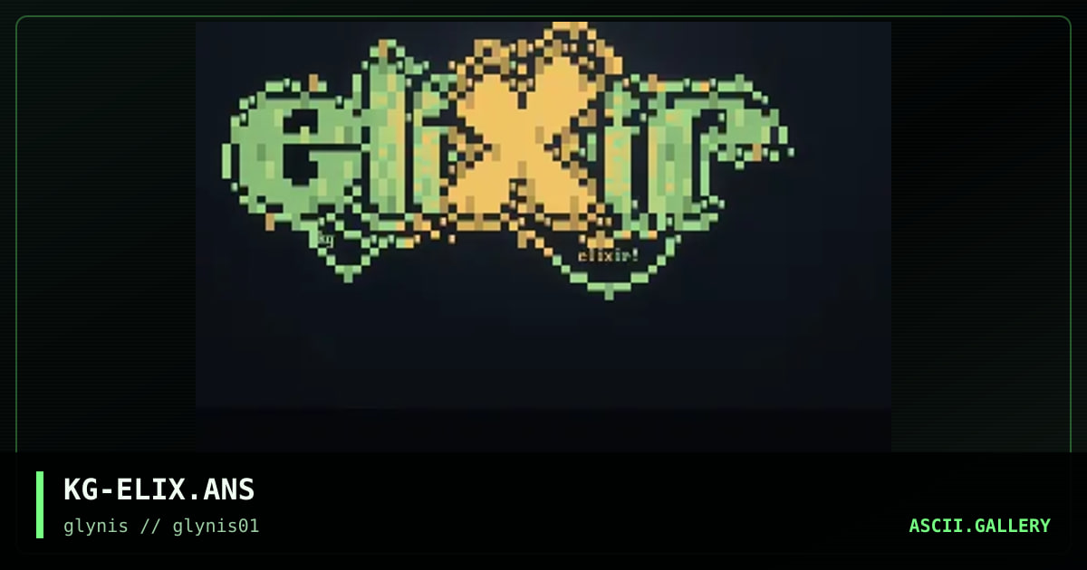 eliXir, by krieg, 1995