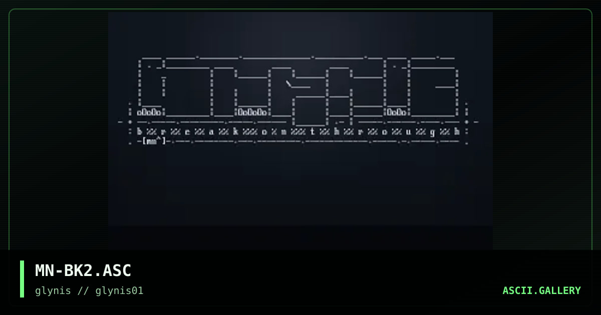 anudda bweak! ascii!, by myrddin, 1995