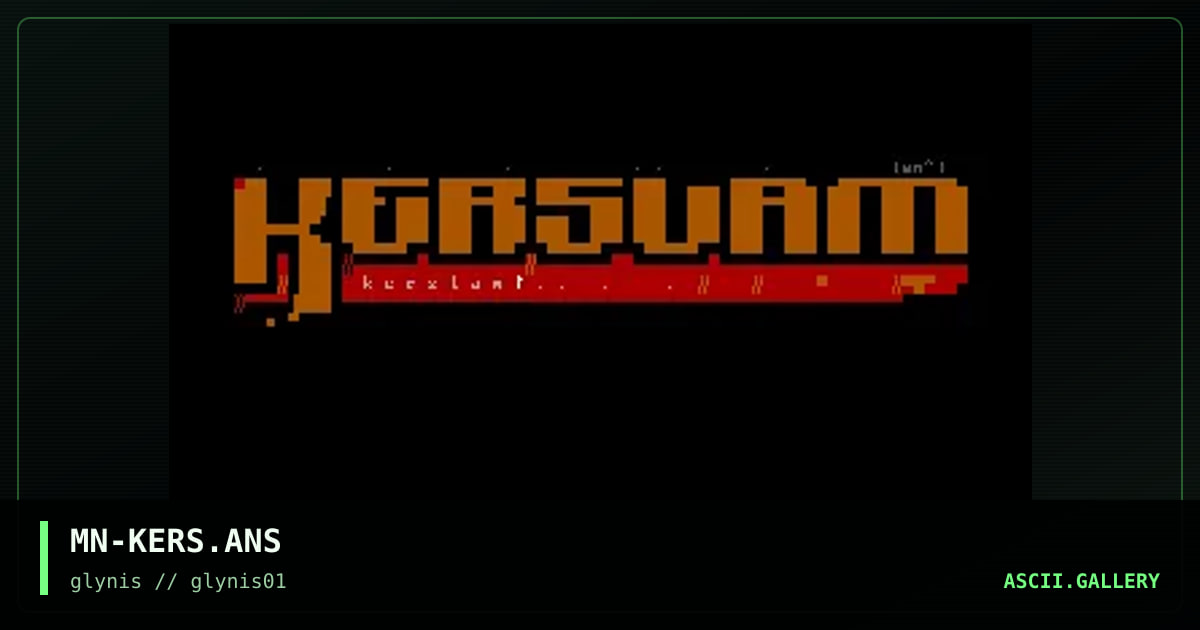 k e r s l a m !, by myrddin, 1995
