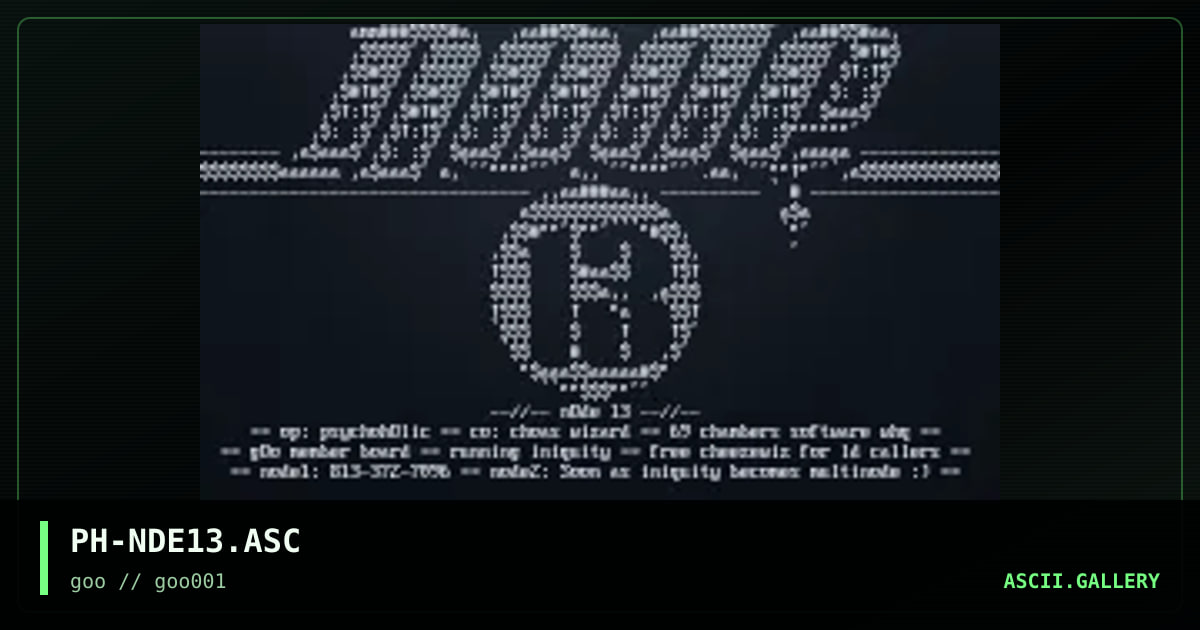 PH-NDE13.ASC, by psychoholic, 1996