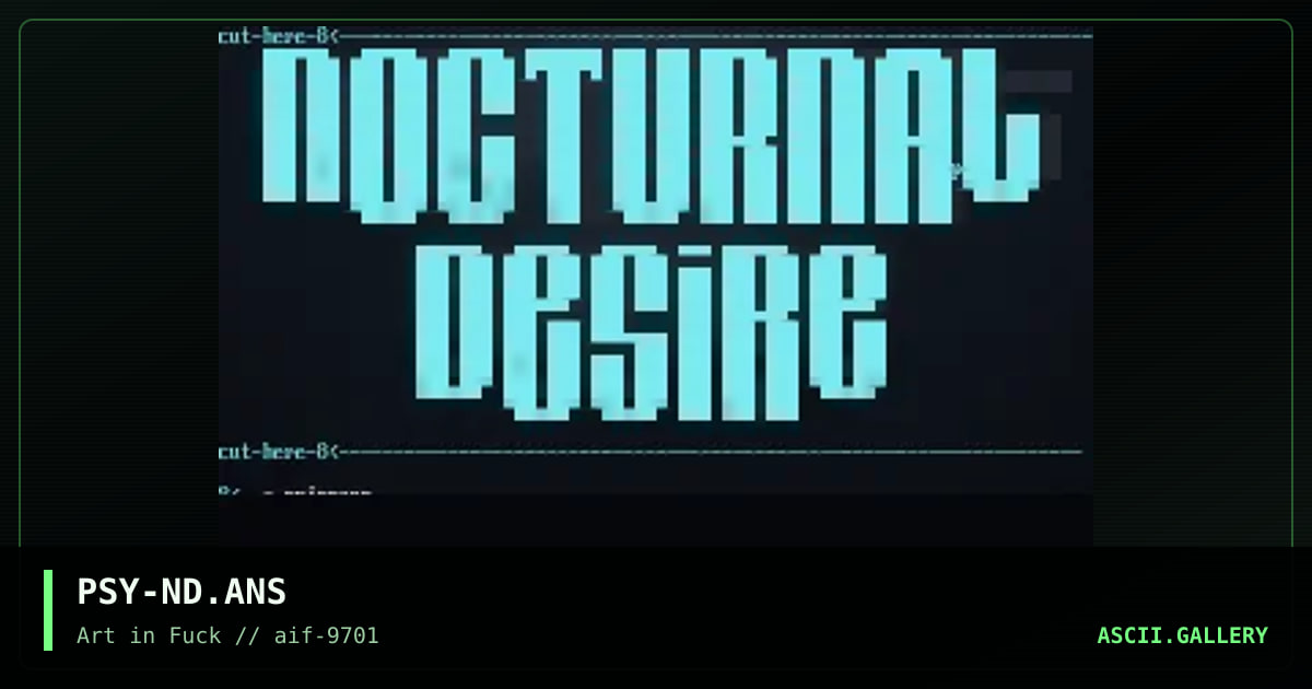 promo to nocturnal desire, by lord autopsy, 1997