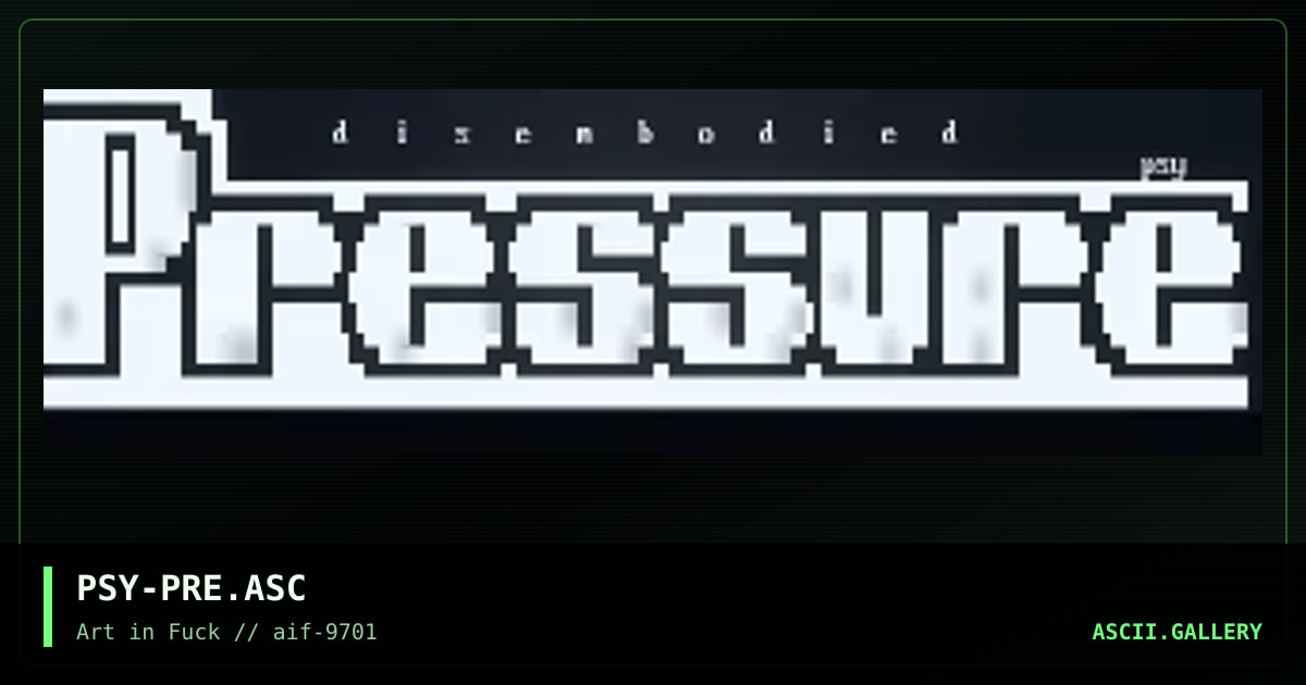 disembodied pressure, by lord autopsy, 1997