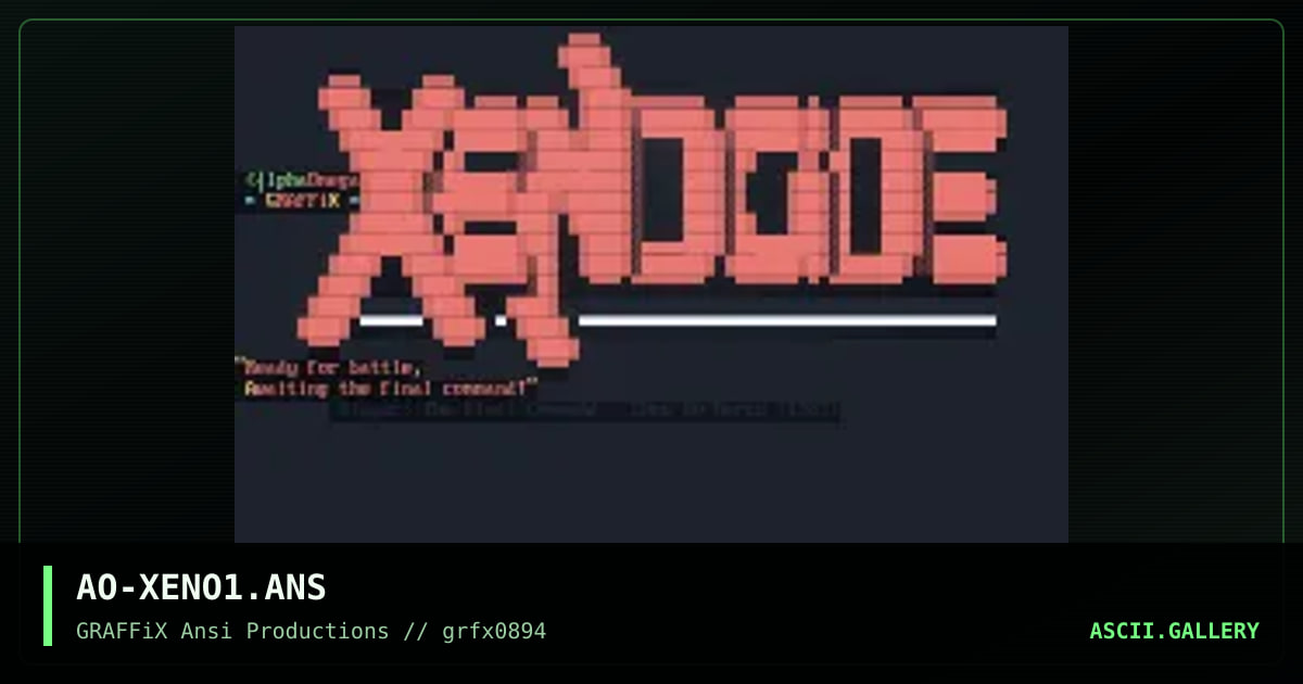 Xenocide, by alphaomega, 1994