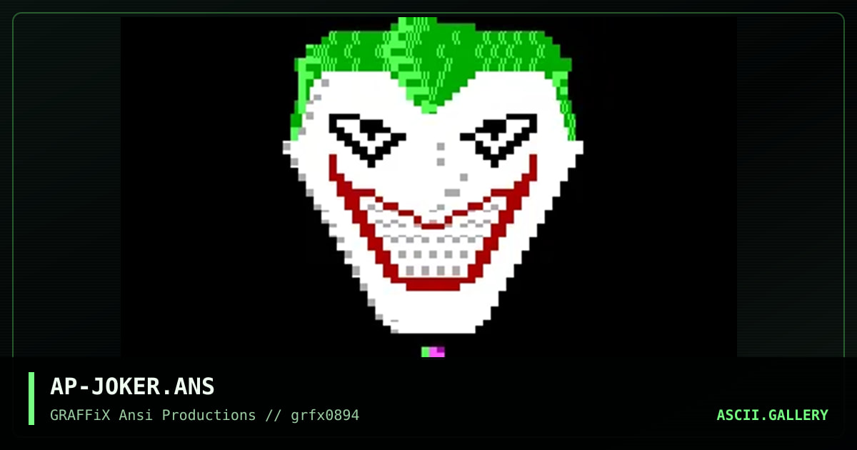 Joker's Wild, by apache, joker, 1994