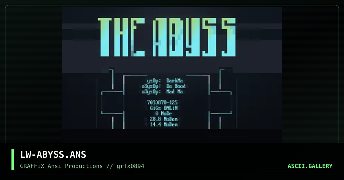 The ABySS, by lonewolf, 1994