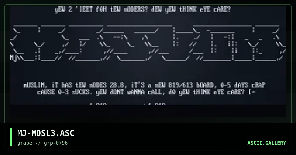 MOSLEM ADD, by moka java, 1996