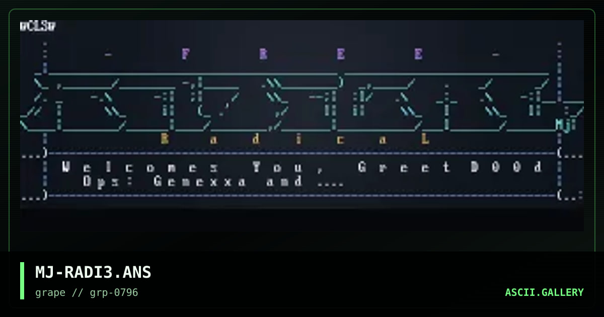 Free Radical Logon, by moka java, 1996