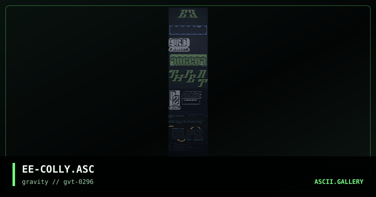 ascii colly, by eclipse, 1996