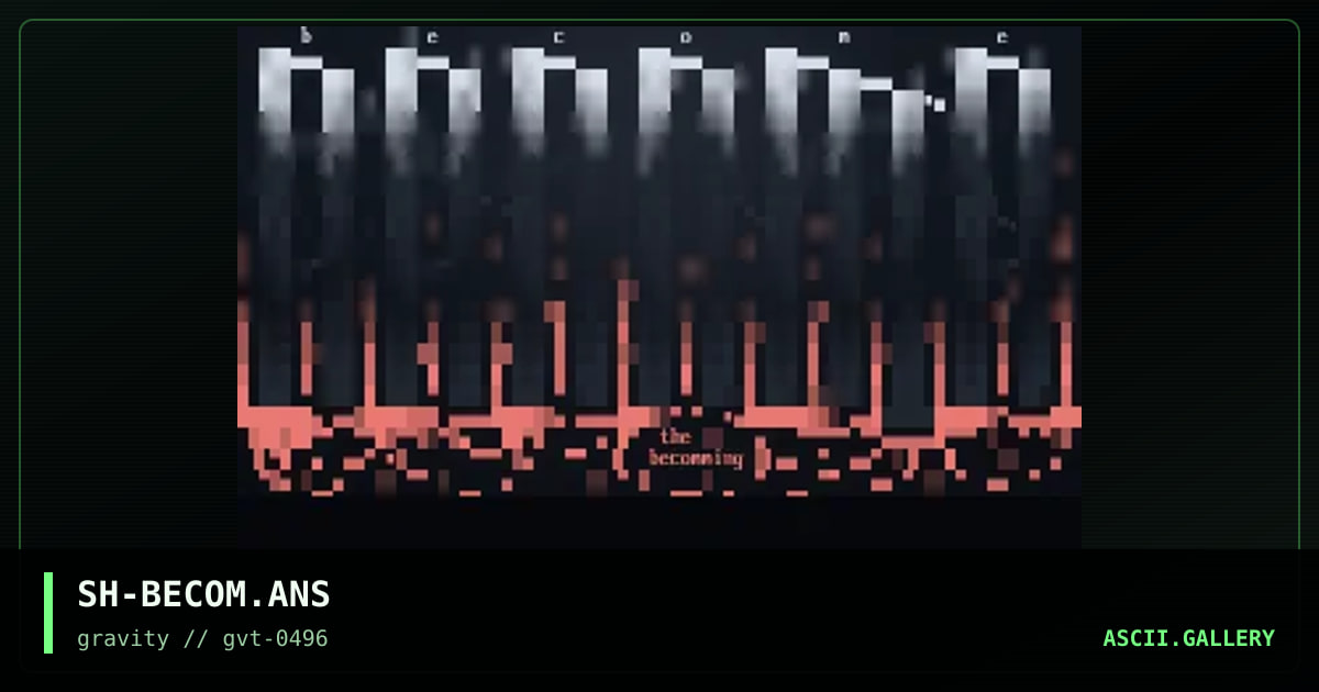 The Becomming Logo, by shatters, 1996