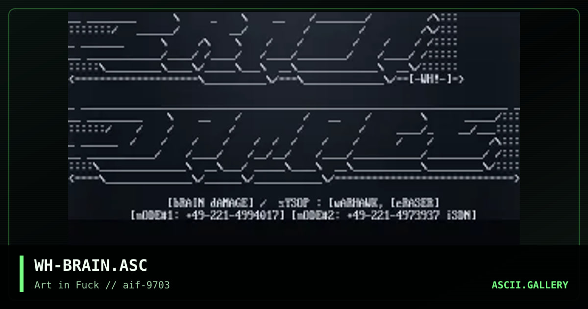 brain damage ii, by warhawk, 1997