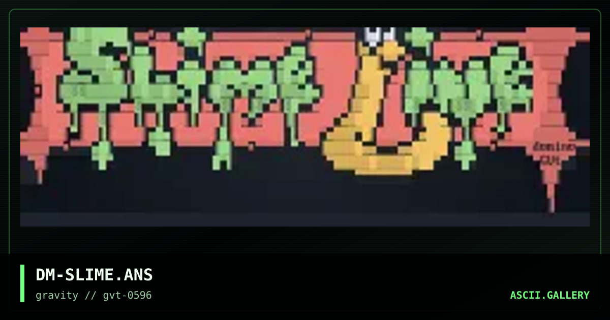 slime line hdr, by domino, 1996