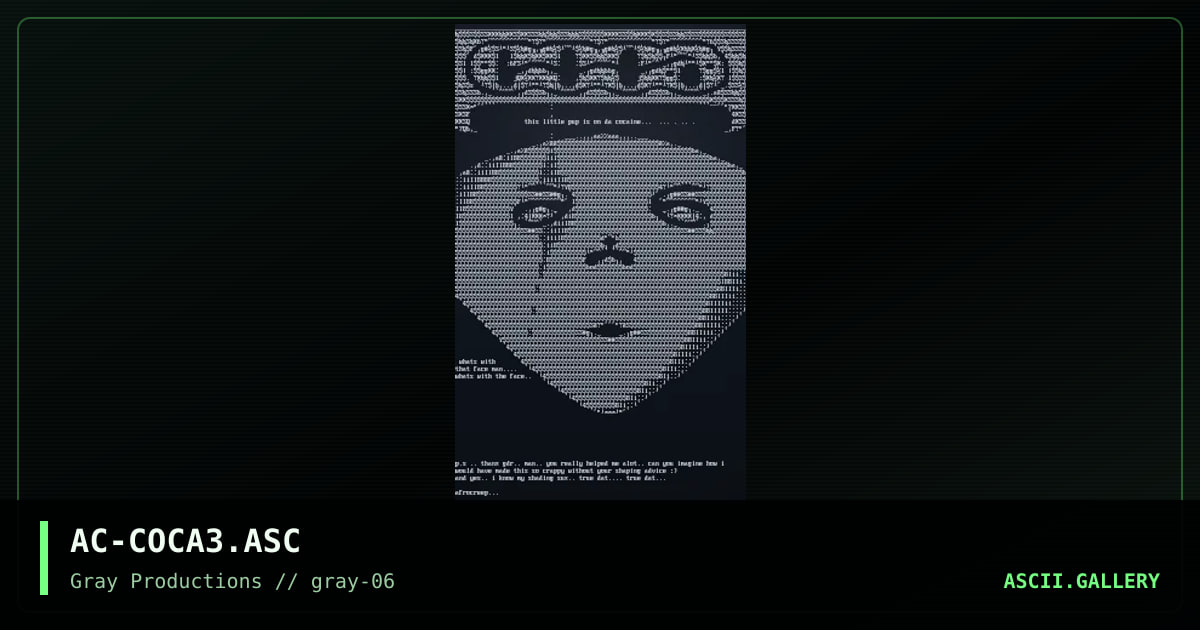 AC-COCA3.ASC, by afrocreep, 1998