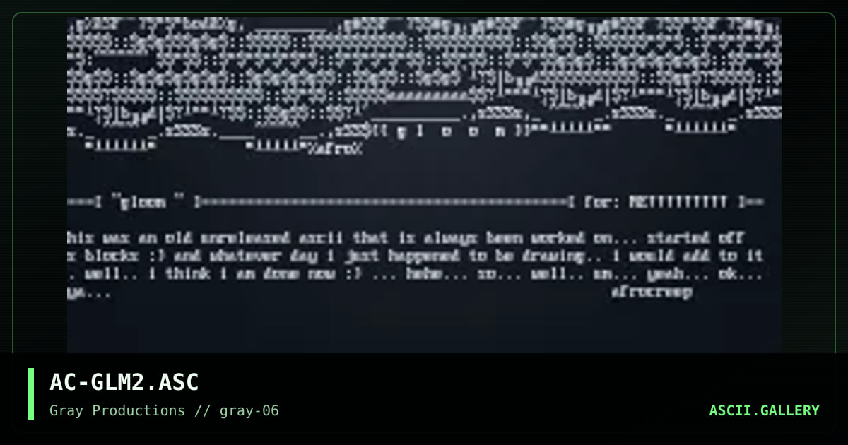 AC-GLM2.ASC, by afrocreep, 1998