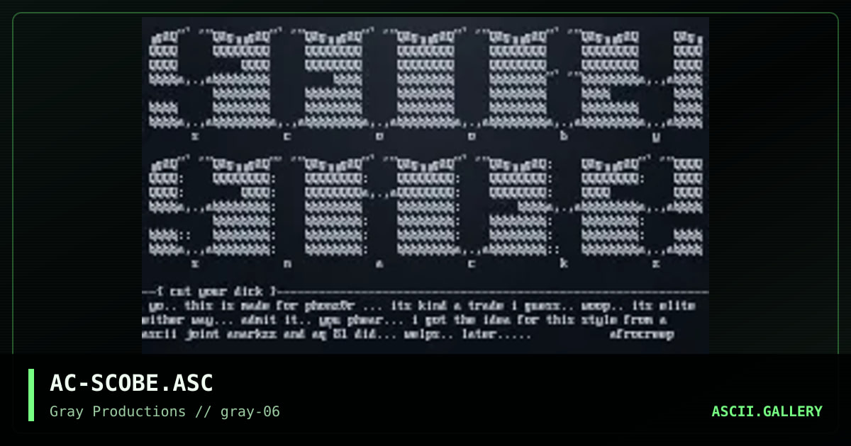 AC-SCOBE.ASC, by afrocreep, 1998