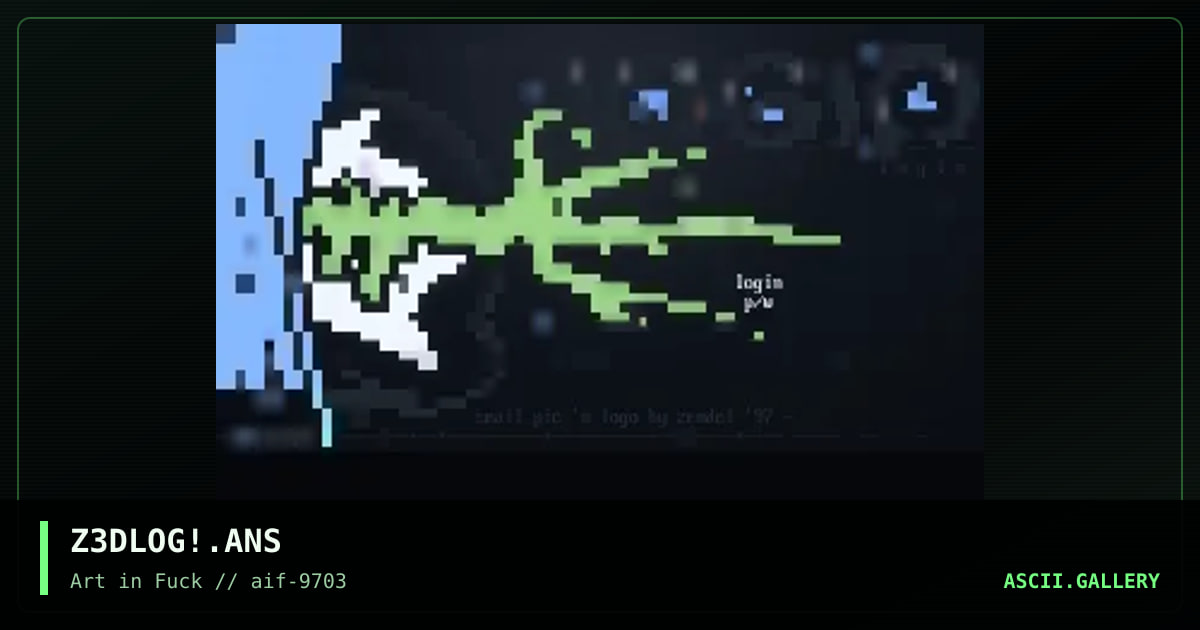 lOGIN!, by zendel, 1997