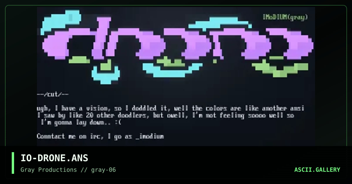 IO-DRONE.ANS, by imodium, 1998
