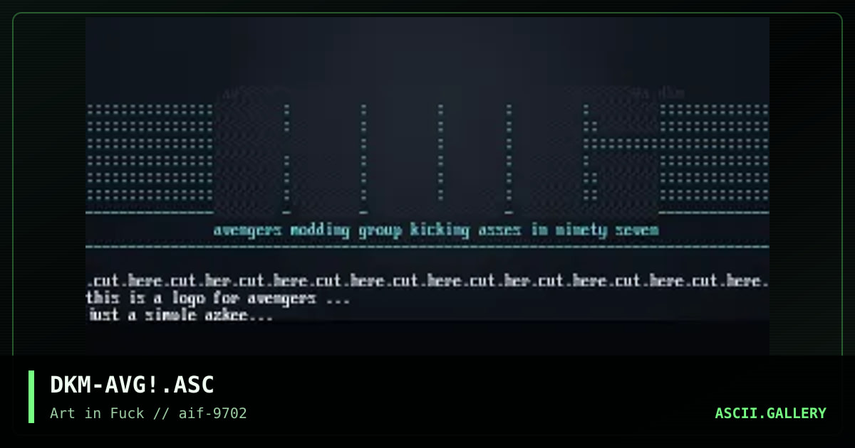 avengers screen, by dark murder, 1997