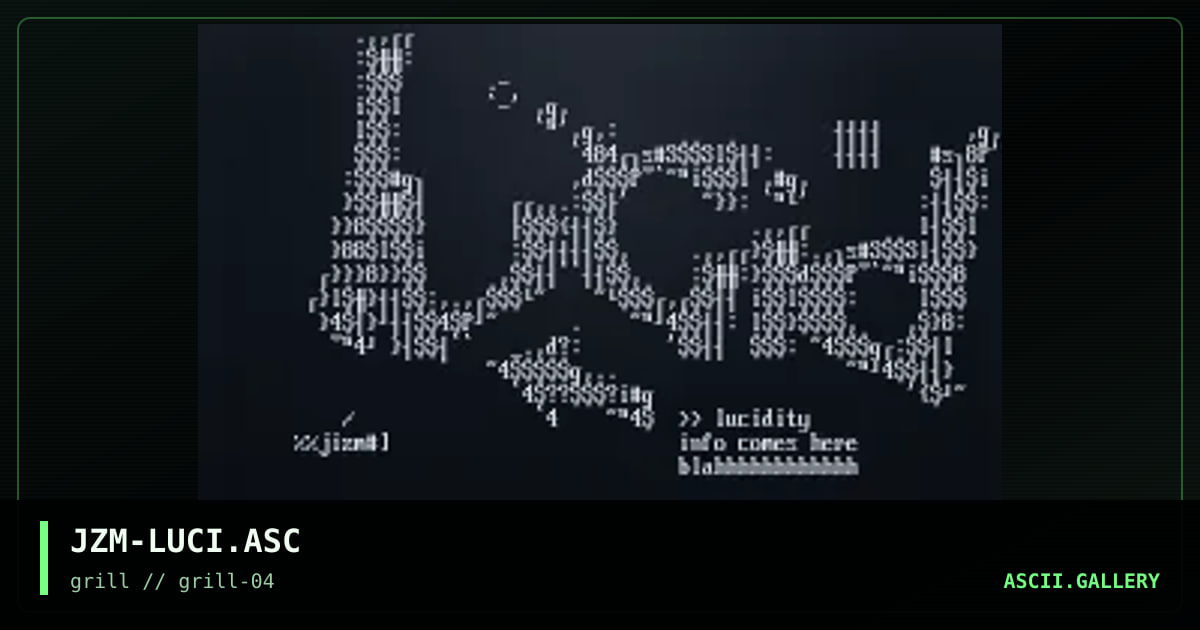 JZM-LUCI.ASC, by jizm, 1998