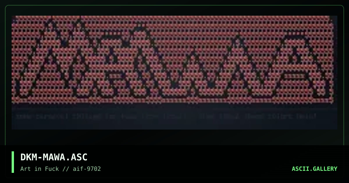 mawa...too strange!:P, by dark murder, 1997