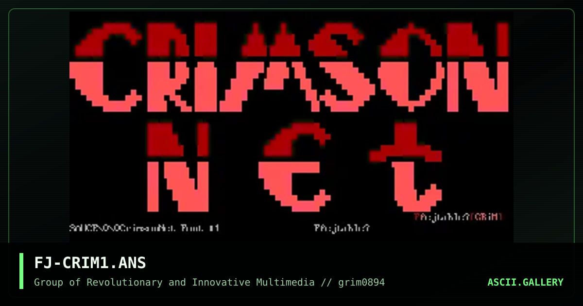 FJ-CRIM1.ANS, by ffejtable, 1994