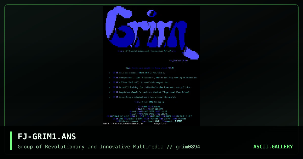 FJ-GRIM1.ANS, by ffejtable, 1994
