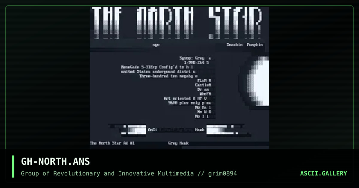 GH-NORTH.ANS, by grey hawk, 1994