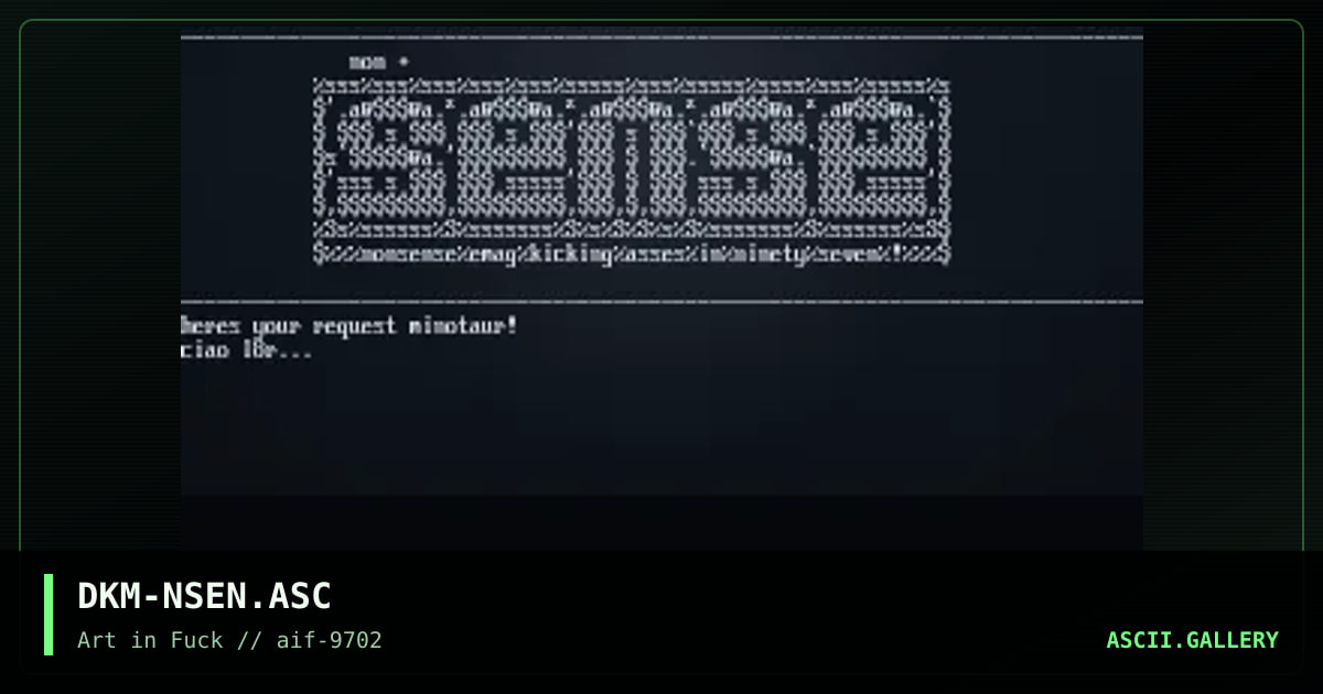 nonsense ?! yeah ;], by dark murder, 1997