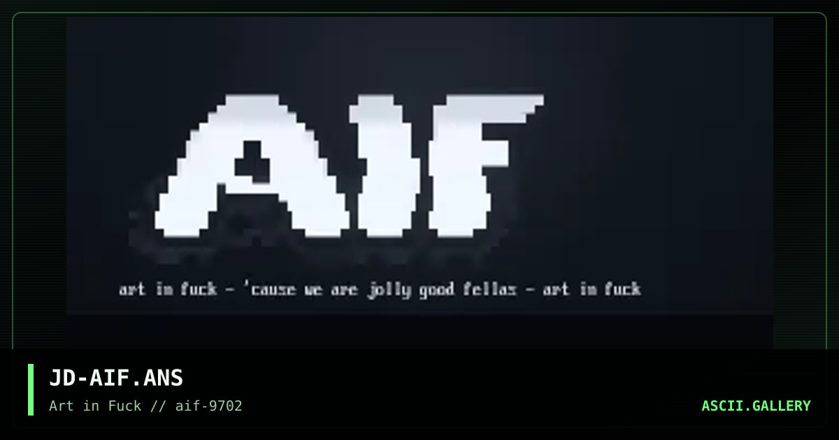 aif logo, by j dogg, 1997
