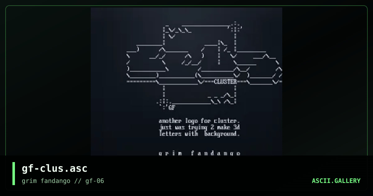 gf-clus.asc, by grim fandango, 2005