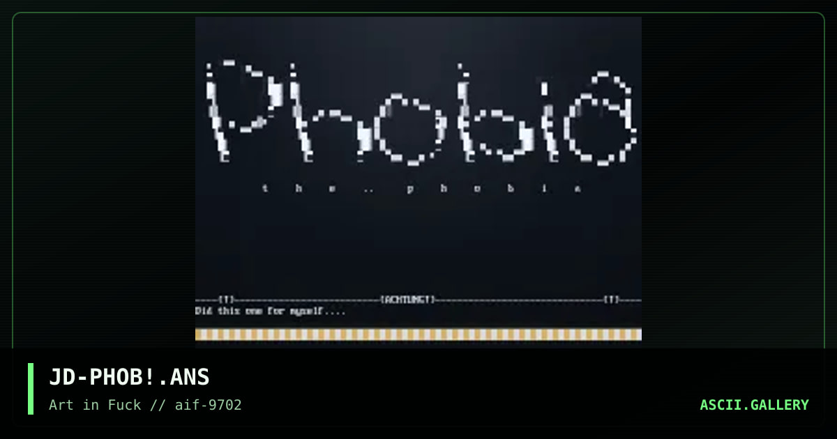 WoooW! phobia!, by j dogg, 1997
