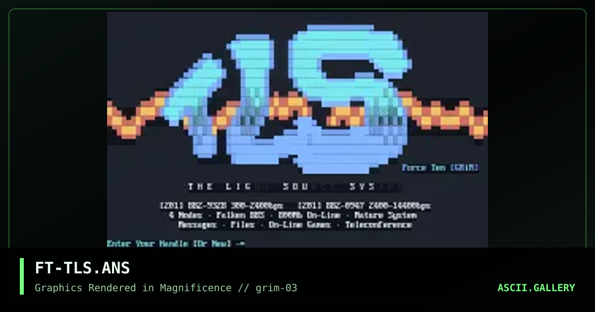 FT-TLS.ANS, by force ten, 1992
