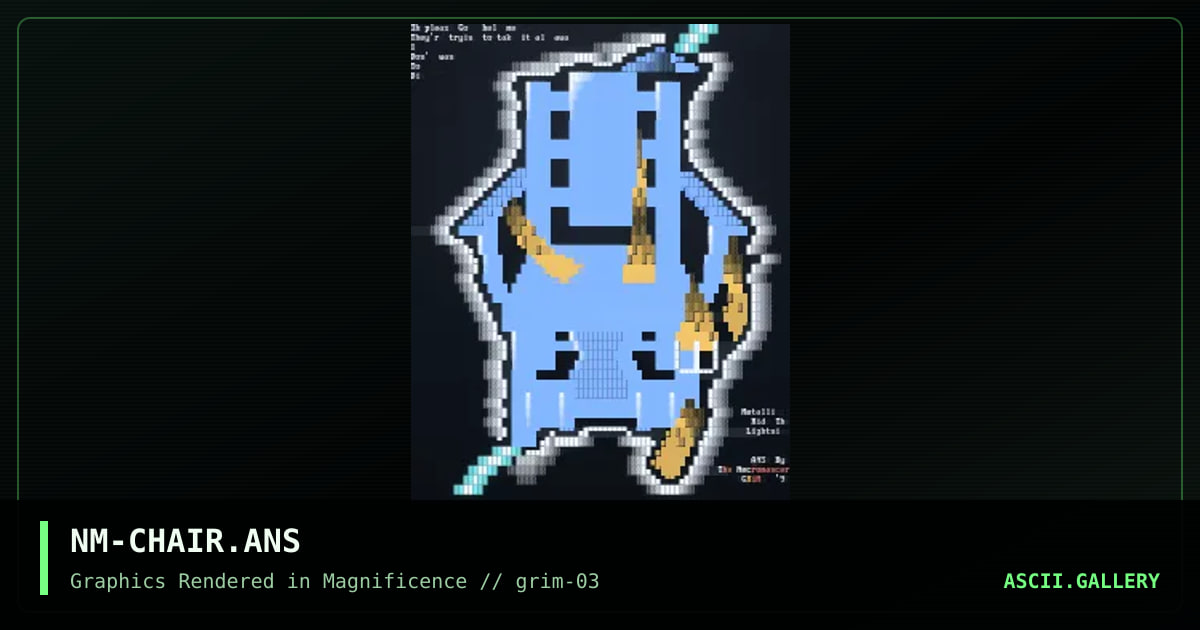 NM-CHAIR.ANS, by the necromancer, 1992