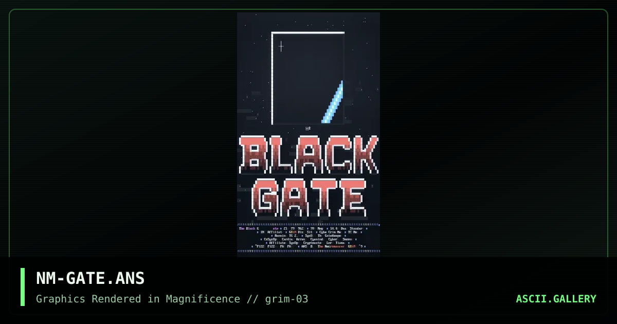 NM-GATE.ANS, by the necromancer, 1992