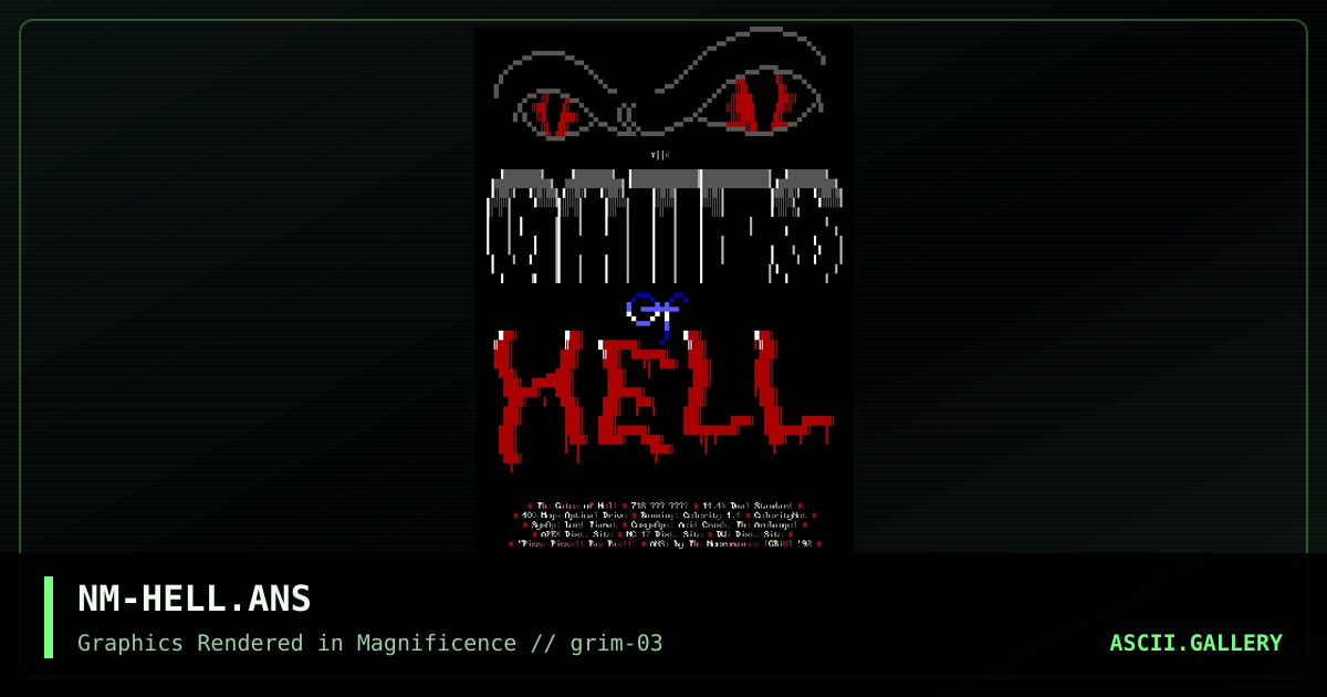 NM-HELL.ANS, by the necromancer, 1992