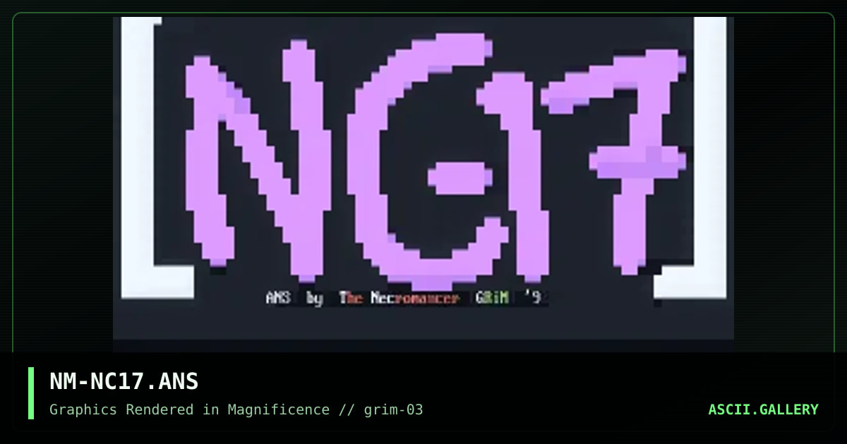 NM-NC17.ANS, by the necromancer, 1992