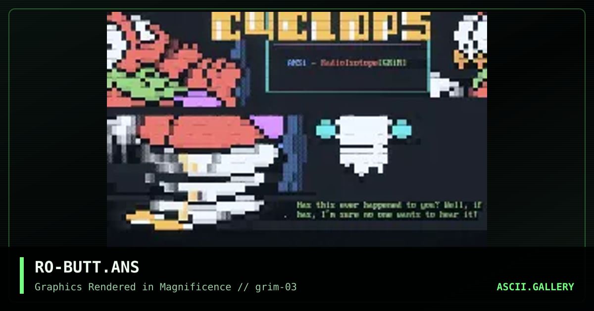 RO-BUTT.ANS, by radioisotope, 1992
