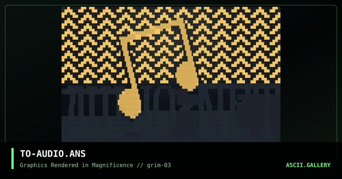 TO-AUDIO.ANS, by tornado, 1992